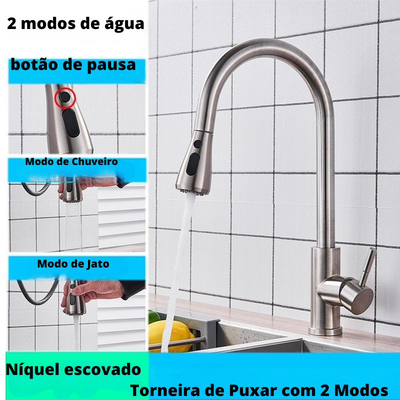 Torneira de Cozinha Multifuncional: Simplificando Seu Dia na Cozinha