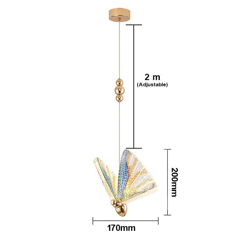 Pendente de Borboleta de LED